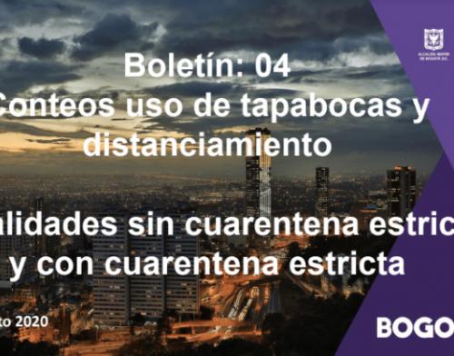 Boletín 4. Monitoreo uso de medidas de bioseguridad 2020