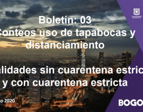Boletín 3. Monitoreo uso de medidas de bioseguridad calle