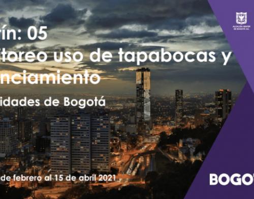 Boletín 5. Monitoreo uso de medidas de bioseguridad calle | 2021