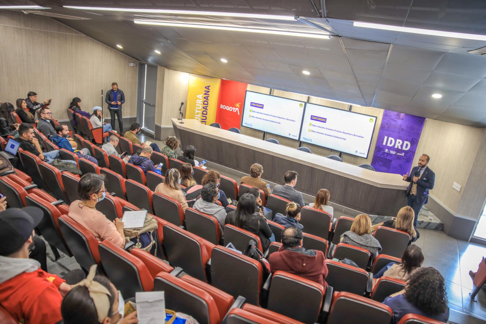 Evento de Socialización de las revela las tendencias en prácticas deportivas, actividad física, y bienestar en Bogotá